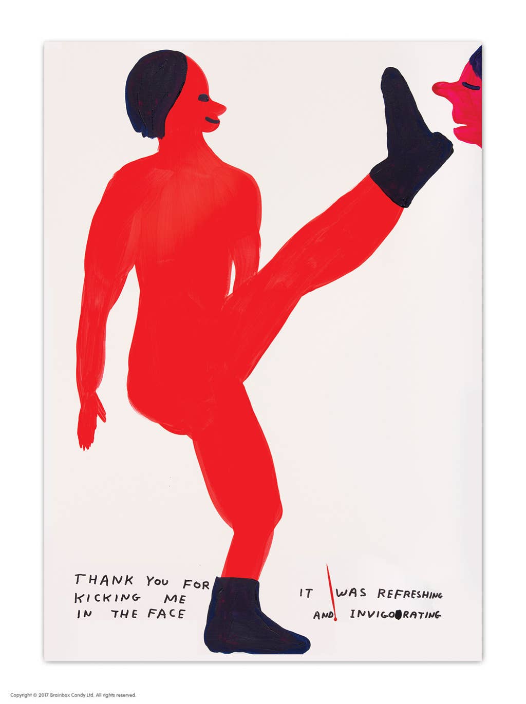 Sale Funny David Shrigley A6 Art Postcard  - Thank you
