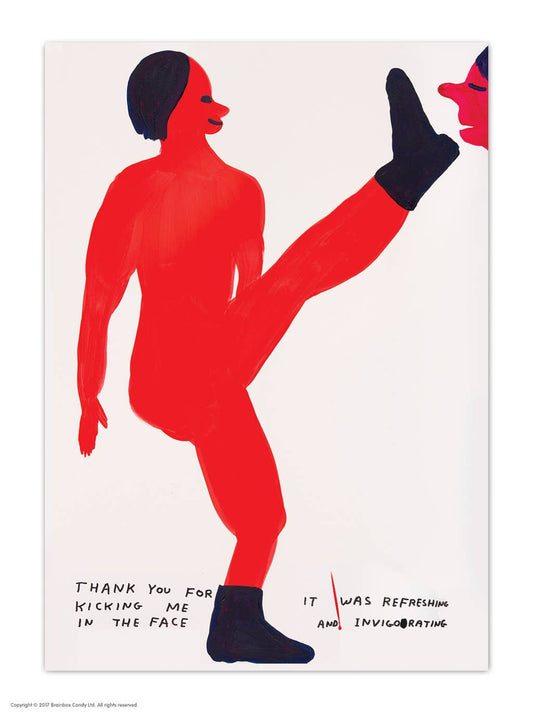Sale Funny David Shrigley A6 Art Postcard  - Thank you