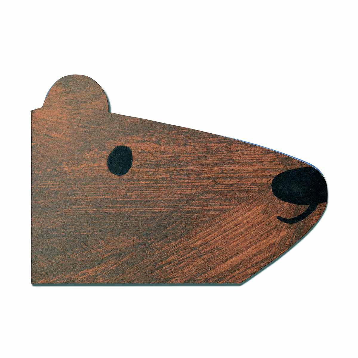 Brown Bear Shaped Greeting Card