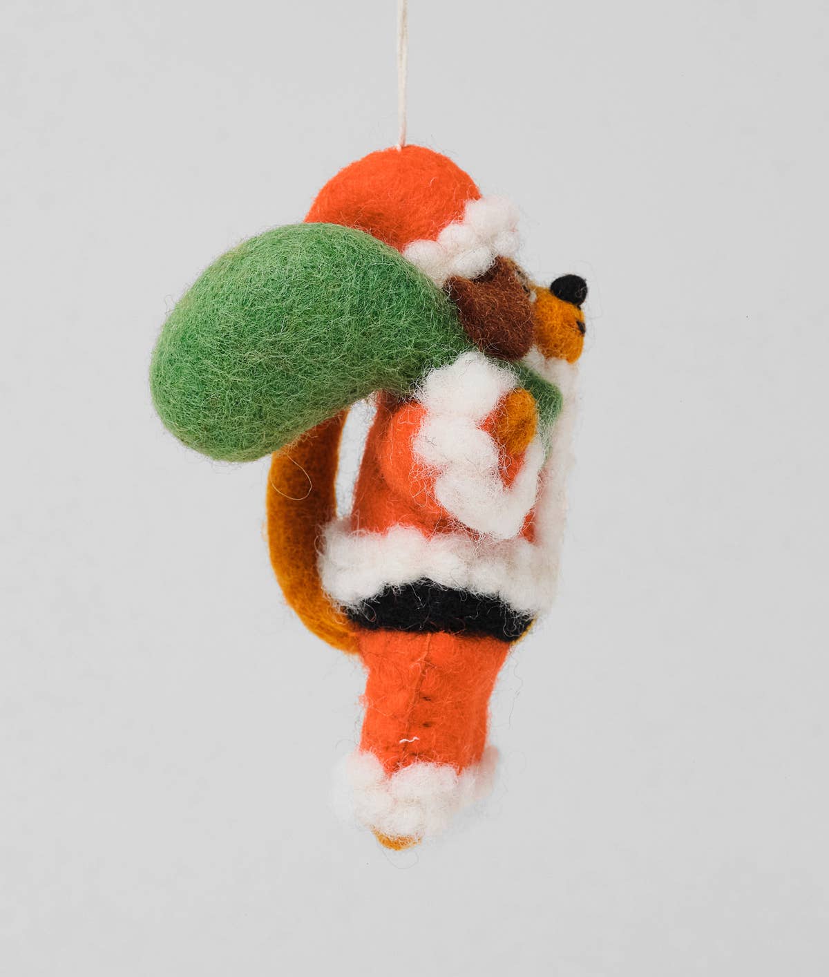 Dog Santa Hanging Felt Ornament
