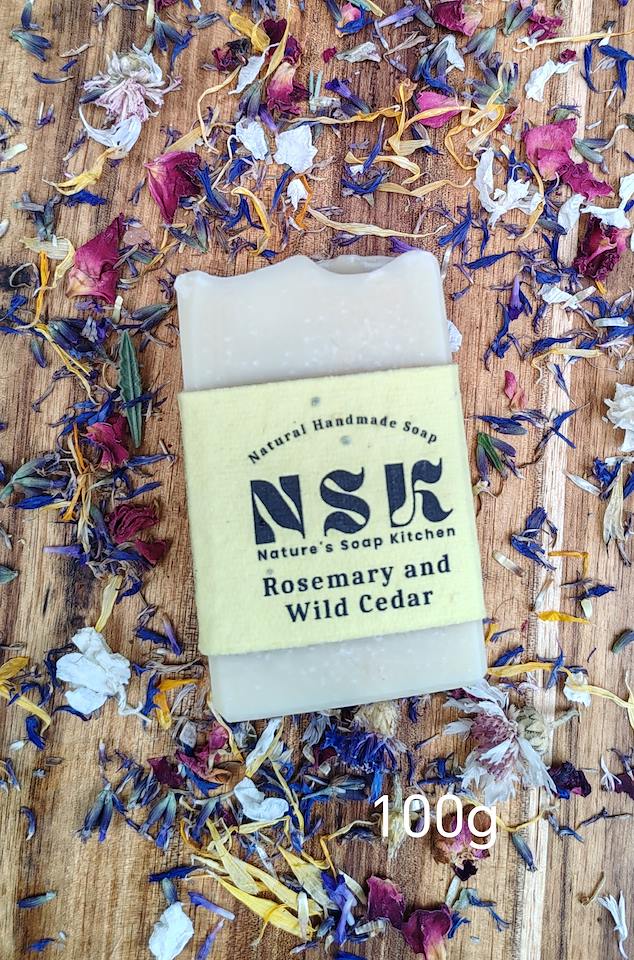 NSK Pink Grapefruit & Rosemary with Cedar wood Vegan Soap