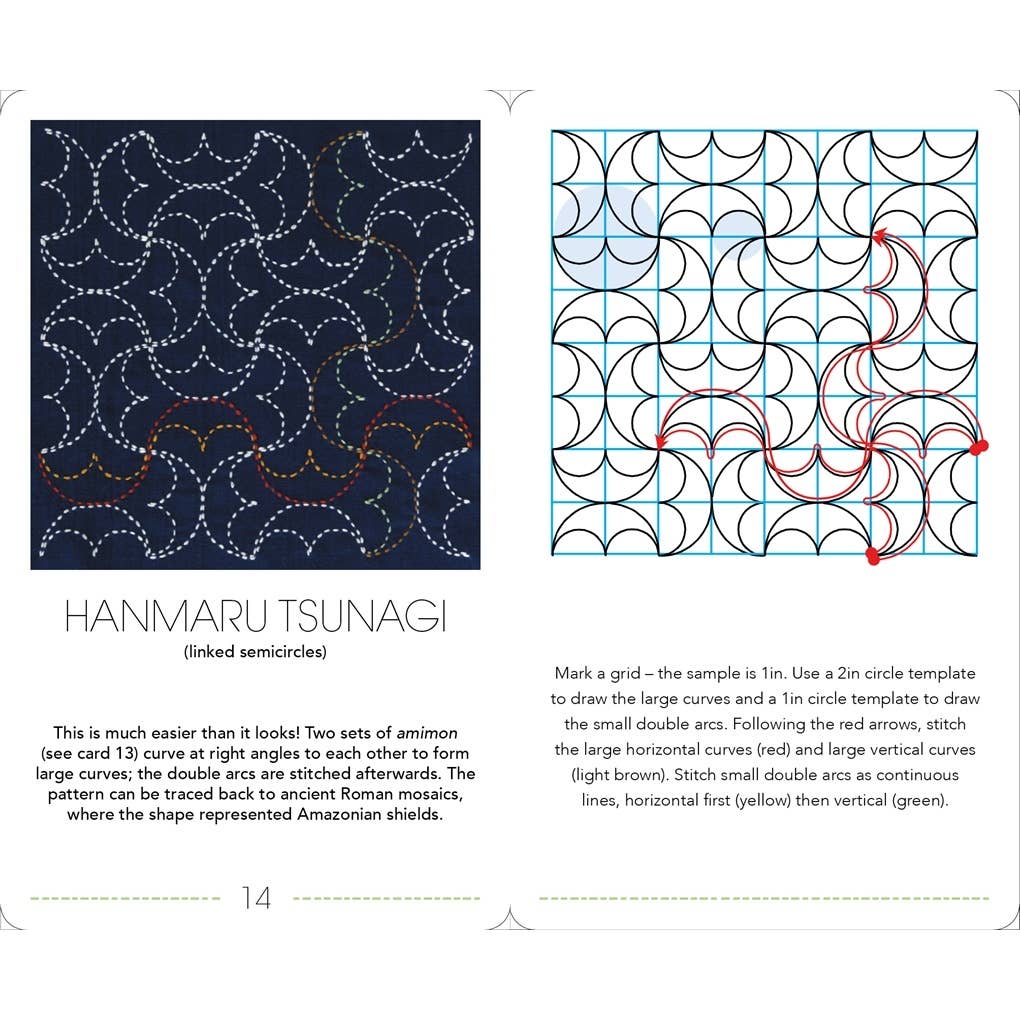 The Ultimate Sashiko Card Deck: Patterns, Techniques and Inspiration in 52 Cards