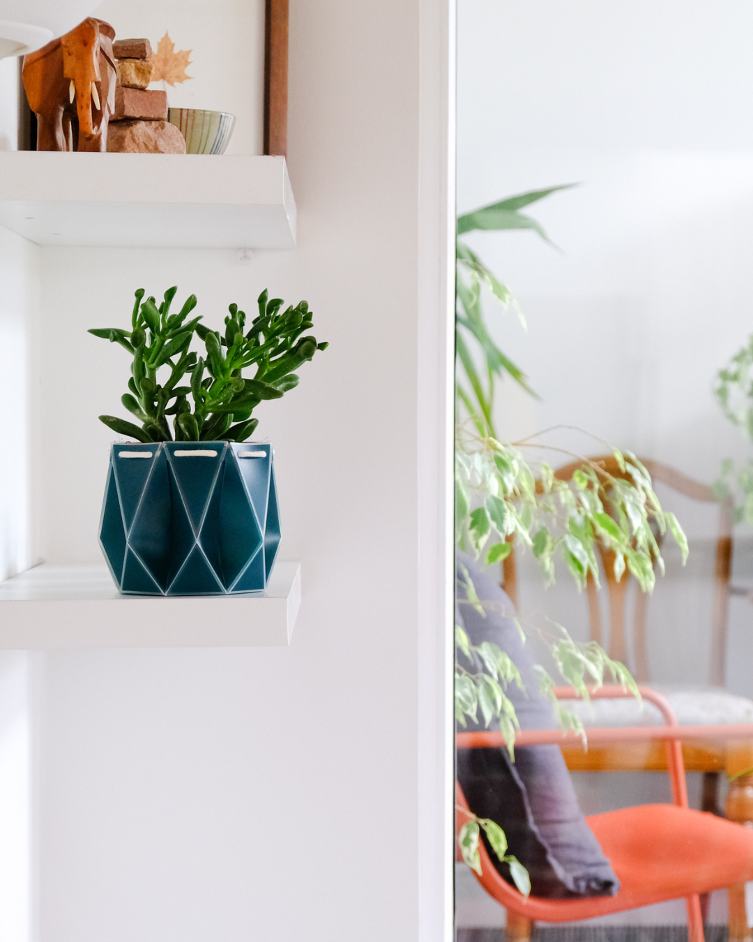 11cm Self-Watering Indoor Plant Pot | Dark Teal | Best Seller
