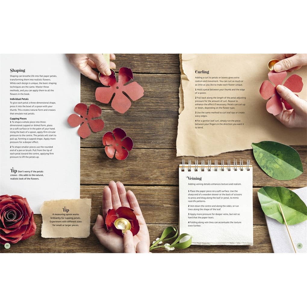The Bouquet in a Book Christmas Wreath: Pre-punched pages to press out and make
