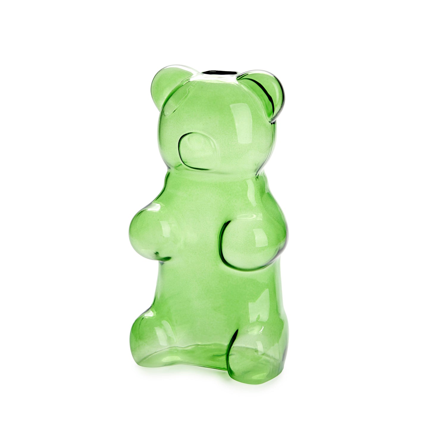 Balvi Yummy Bear Glass Vase Green Vase