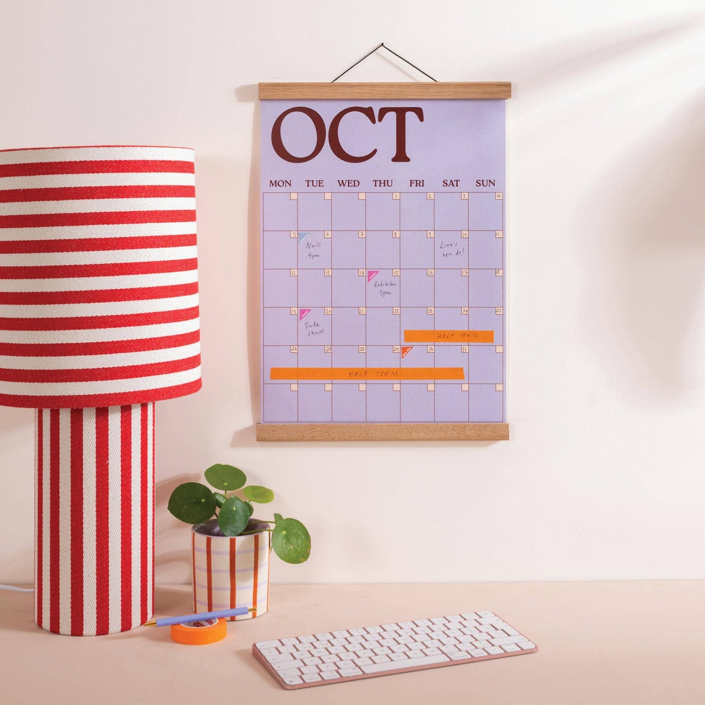 Large Monthly Undated A3 Wall Planner | 12 Pages | Boho Scandi