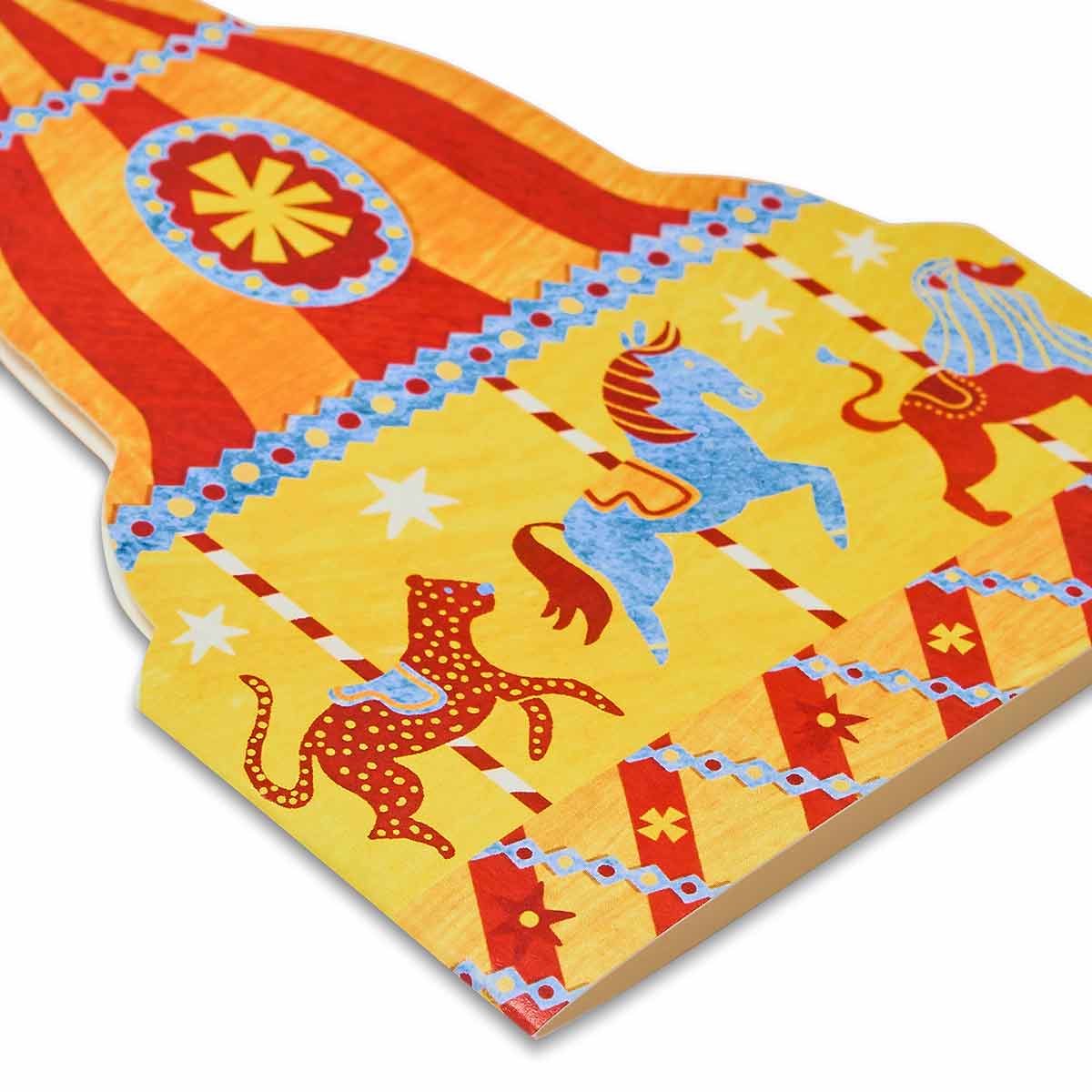 Carousel Shaped Greeting Card