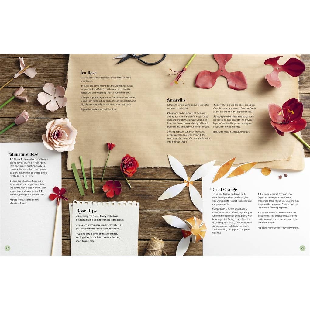 The Bouquet in a Book Christmas Wreath: Pre-punched pages to press out and make