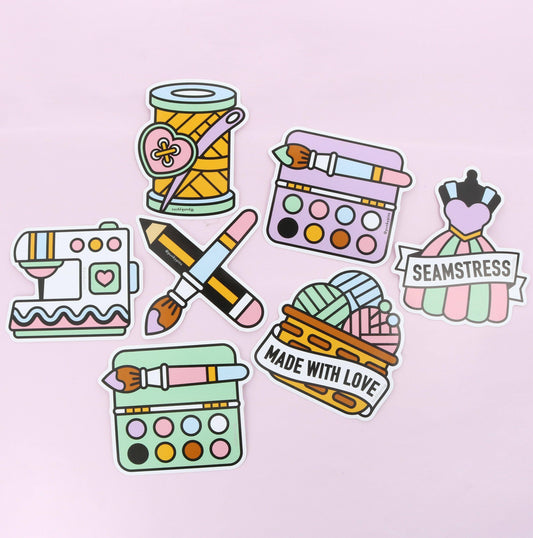 Sewing Machine Large Vinyl Sticker