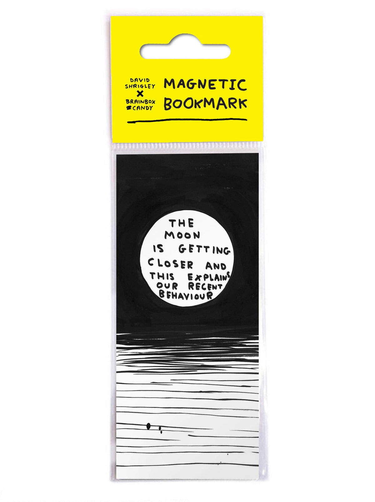 Funny Gift - The Moon Bookmark by David Shrigley