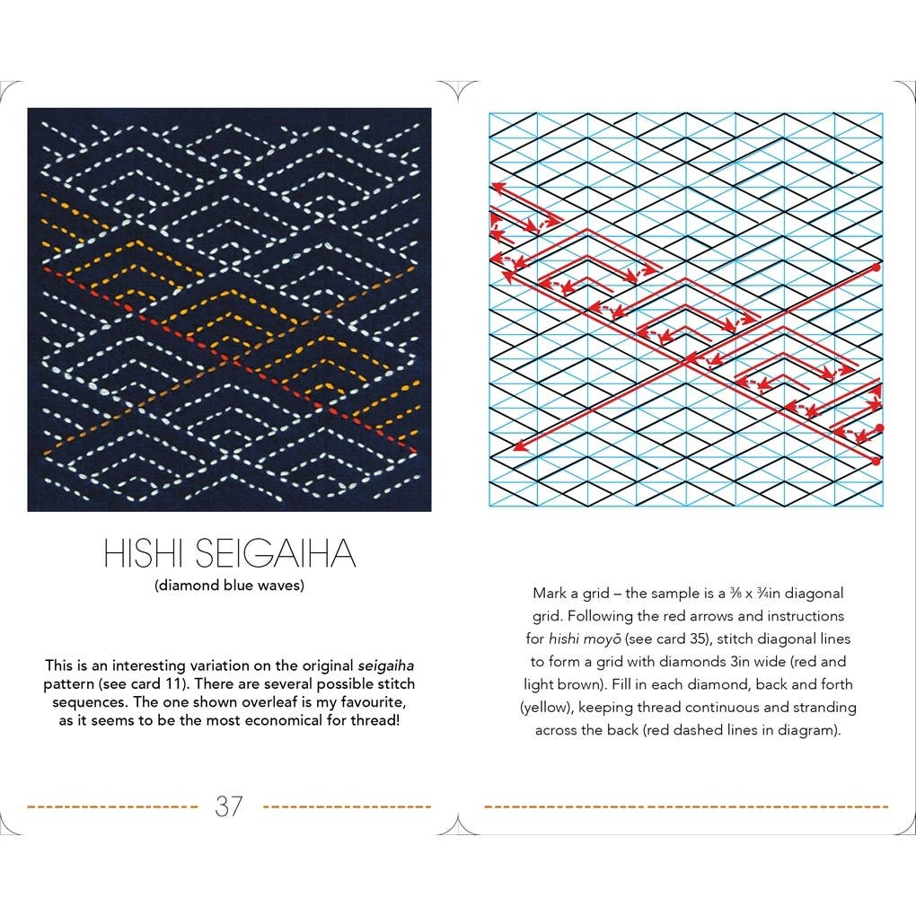 The Ultimate Sashiko Card Deck: Patterns, Techniques and Inspiration in 52 Cards