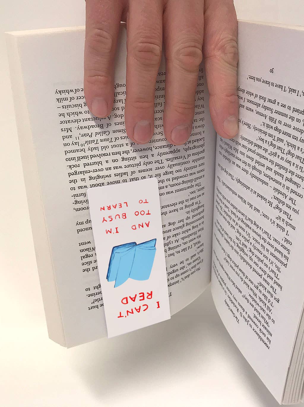Funny Gift - Occupy The Space Bookmark by David Shrigley