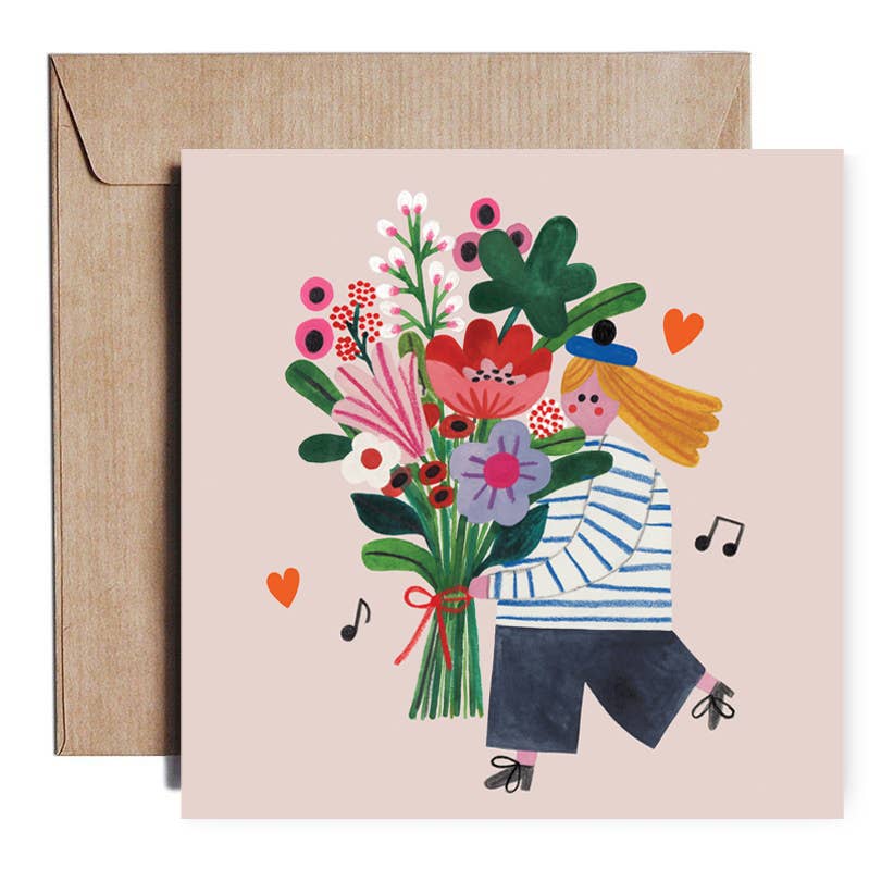FLOWER GIRL card