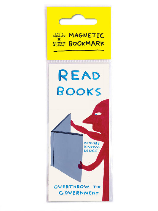 Funny Gift - David Shrigley Magnetic Bookmark - Read Books