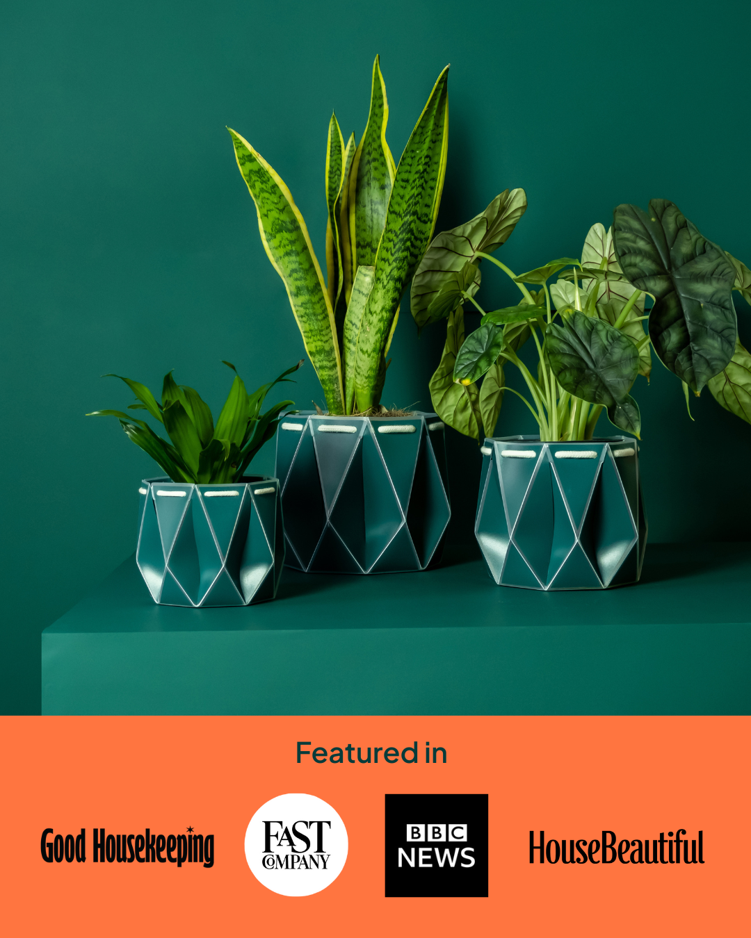 11cm Self-Watering Indoor Plant Pot | Dark Teal | Best Seller