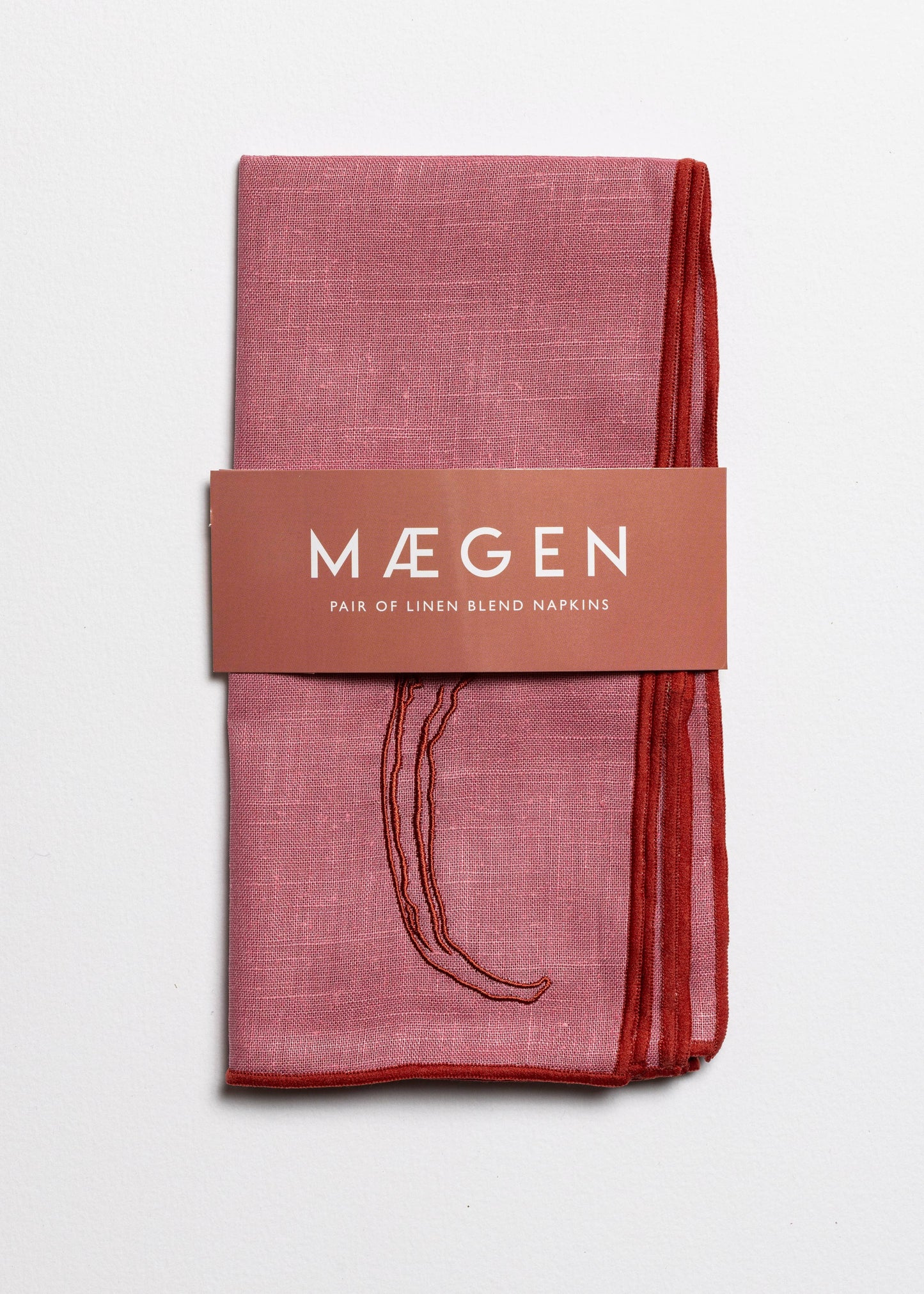 NEW! Linen Blend Napkins - Chilli (set of 2)