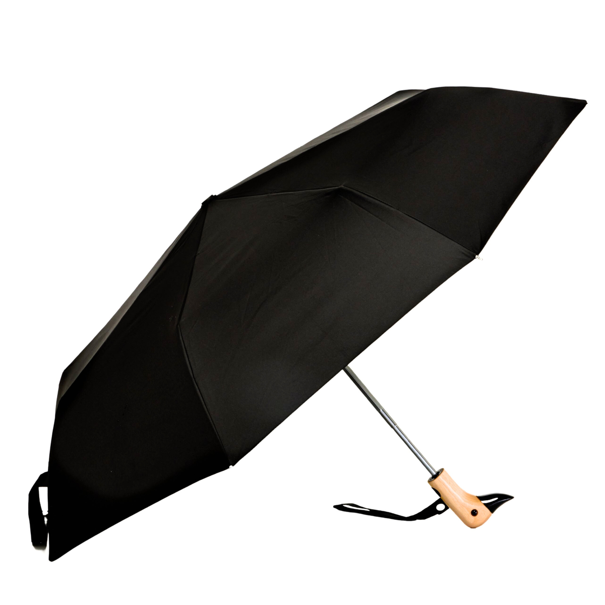 Classic Black Eco-Friendly Duckhead Umbrella