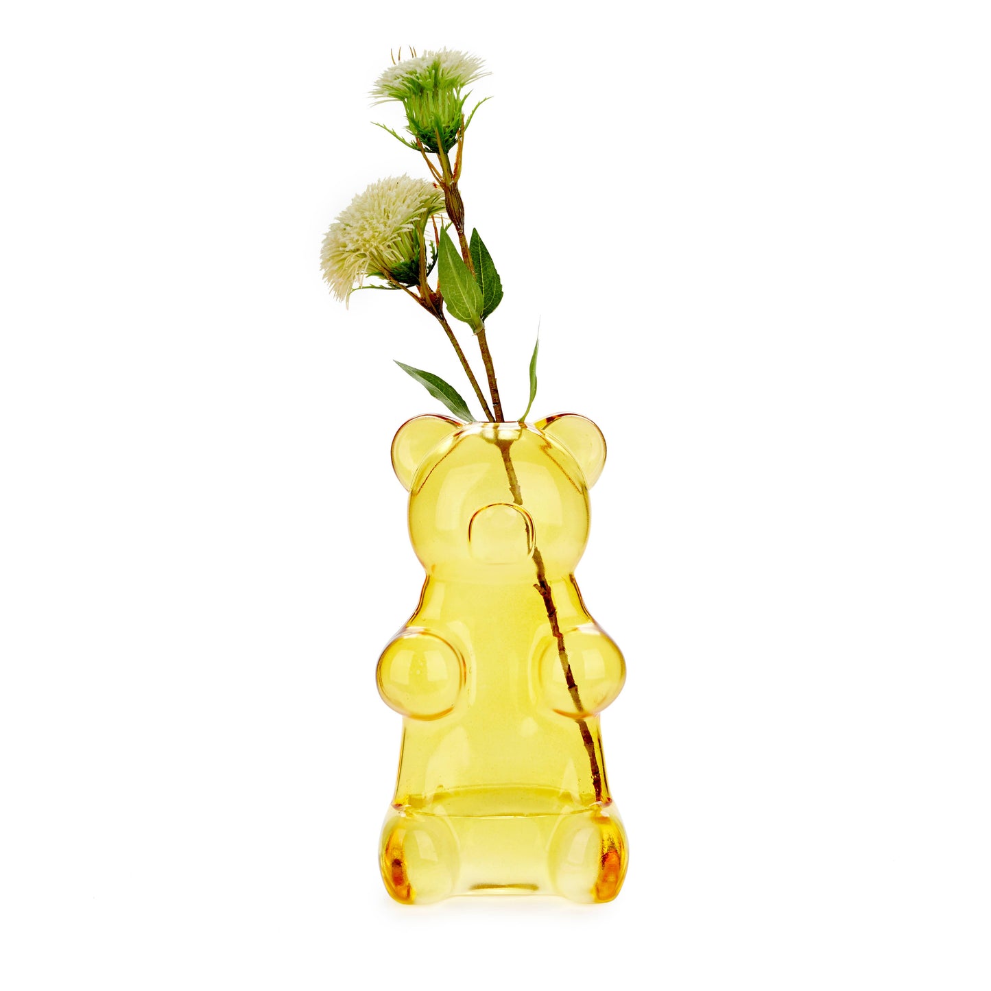 Balvi Yummy Bear Glass Vase Yellow Vase