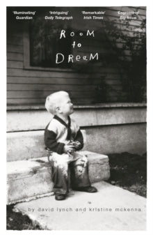 Book cover with a black and white photo of a child sitting on steps, text about newspaper reviews, and the title 'Room to Dream'.