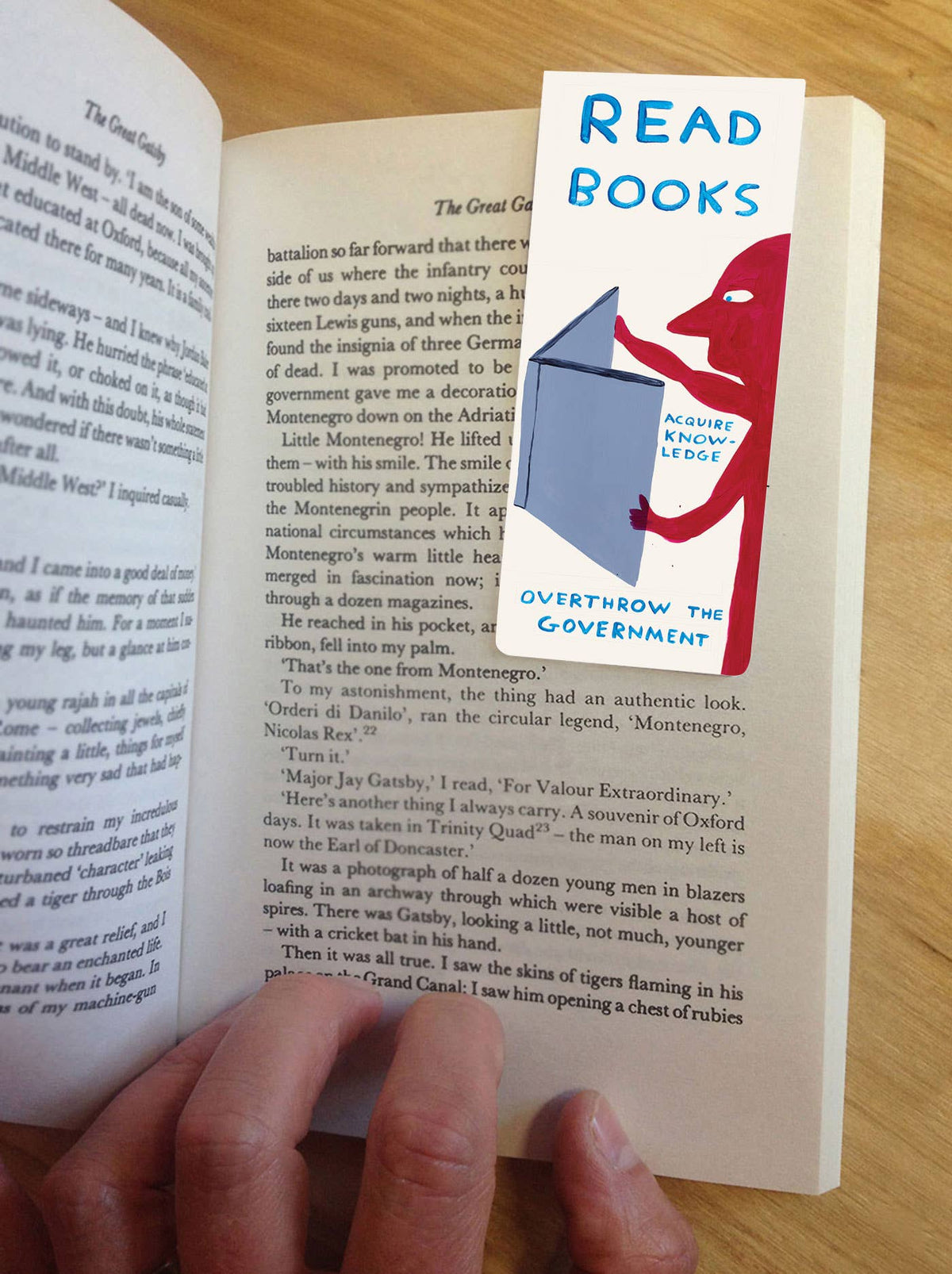 Funny Gift - David Shrigley Magnetic Bookmark - Read Books
