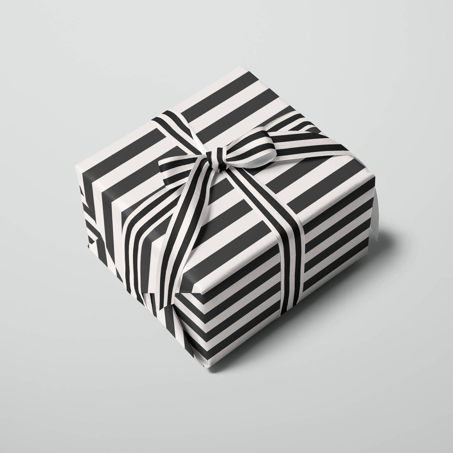 Black Stripe Gift Wrap | Wrapping Paper | Craft Paper