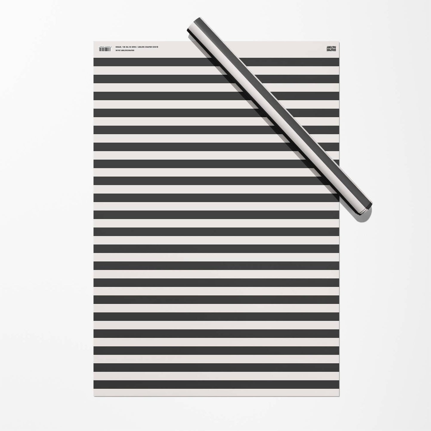 Black Stripe Gift Wrap | Wrapping Paper | Craft Paper