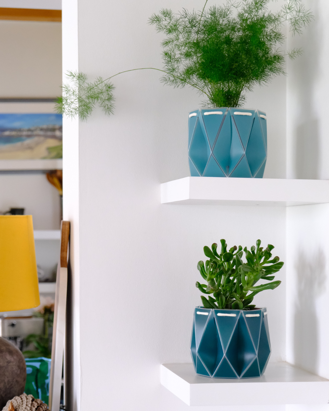 11cm Self-Watering Indoor Plant Pot | Aqua