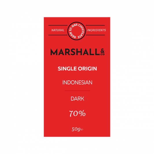 Indonesian Dark 70% Chocolate 50g