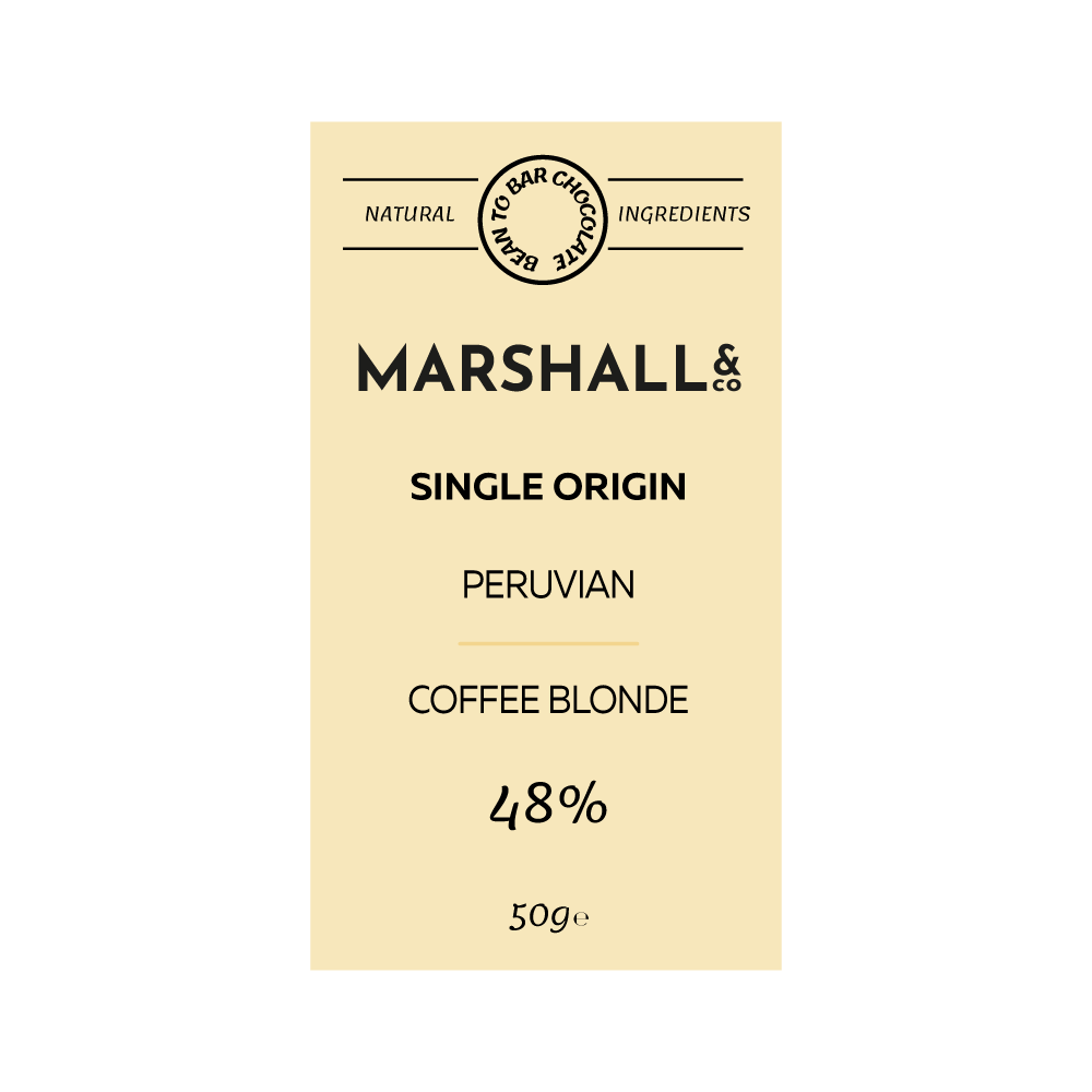 Peruvian Coffee Blonde 48% Chocolate bar 50g