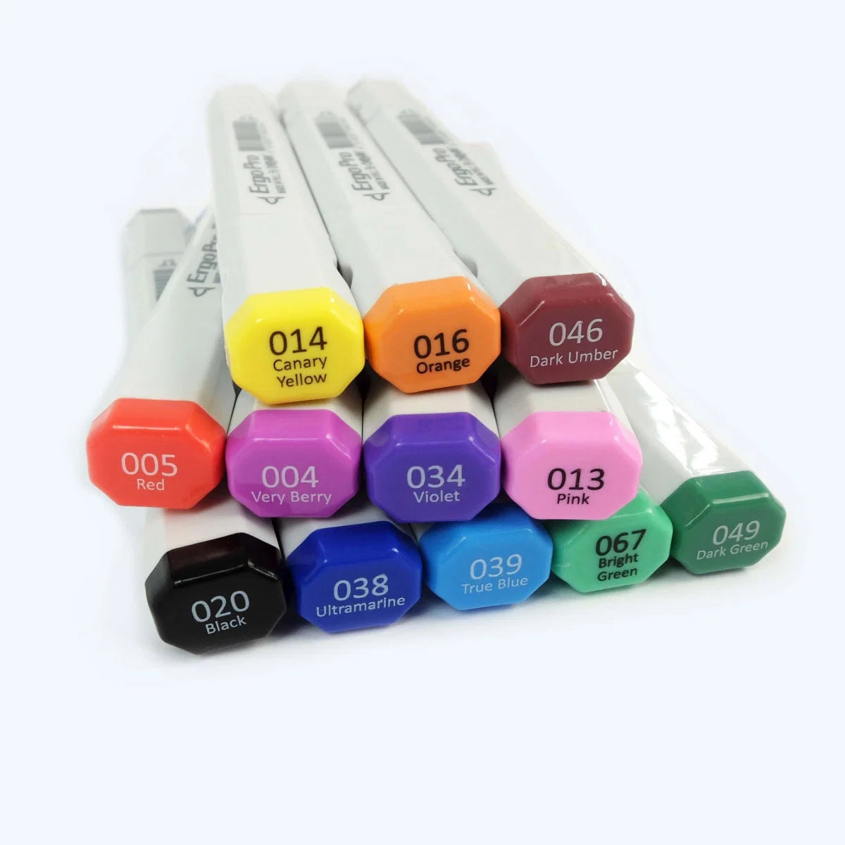 Ergo Pro Illustration Markers Set of 12 Assorted Colours