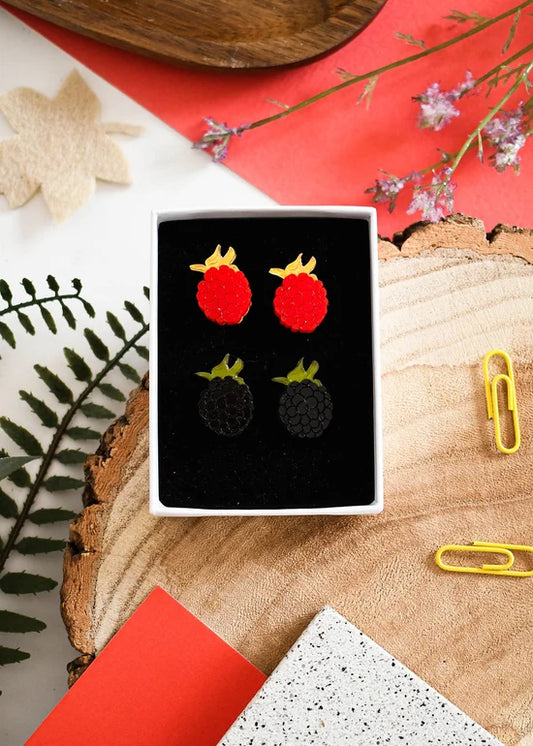 Blackberry Stud Earring