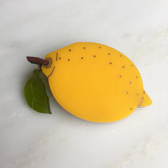 St Clements Lemon brooch