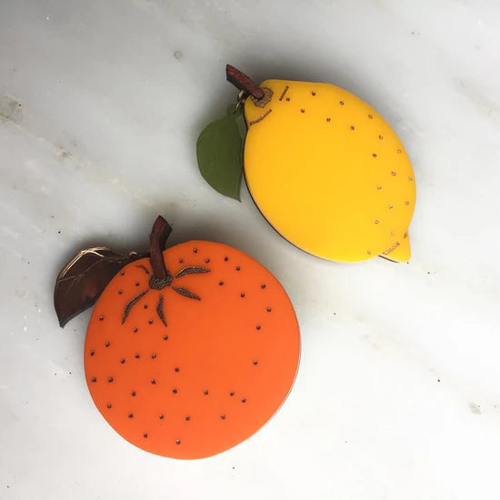 St Clements Lemon brooch