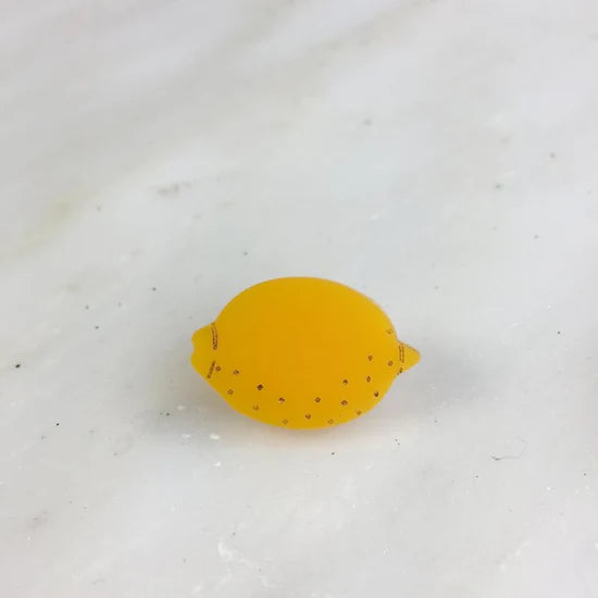 St Clements lemons pin badge