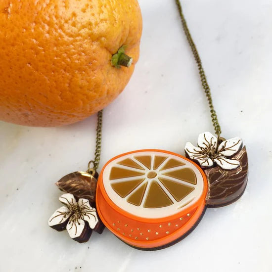 St Clements orange necklace