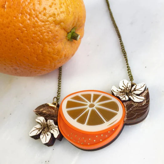 St Clements orange necklace