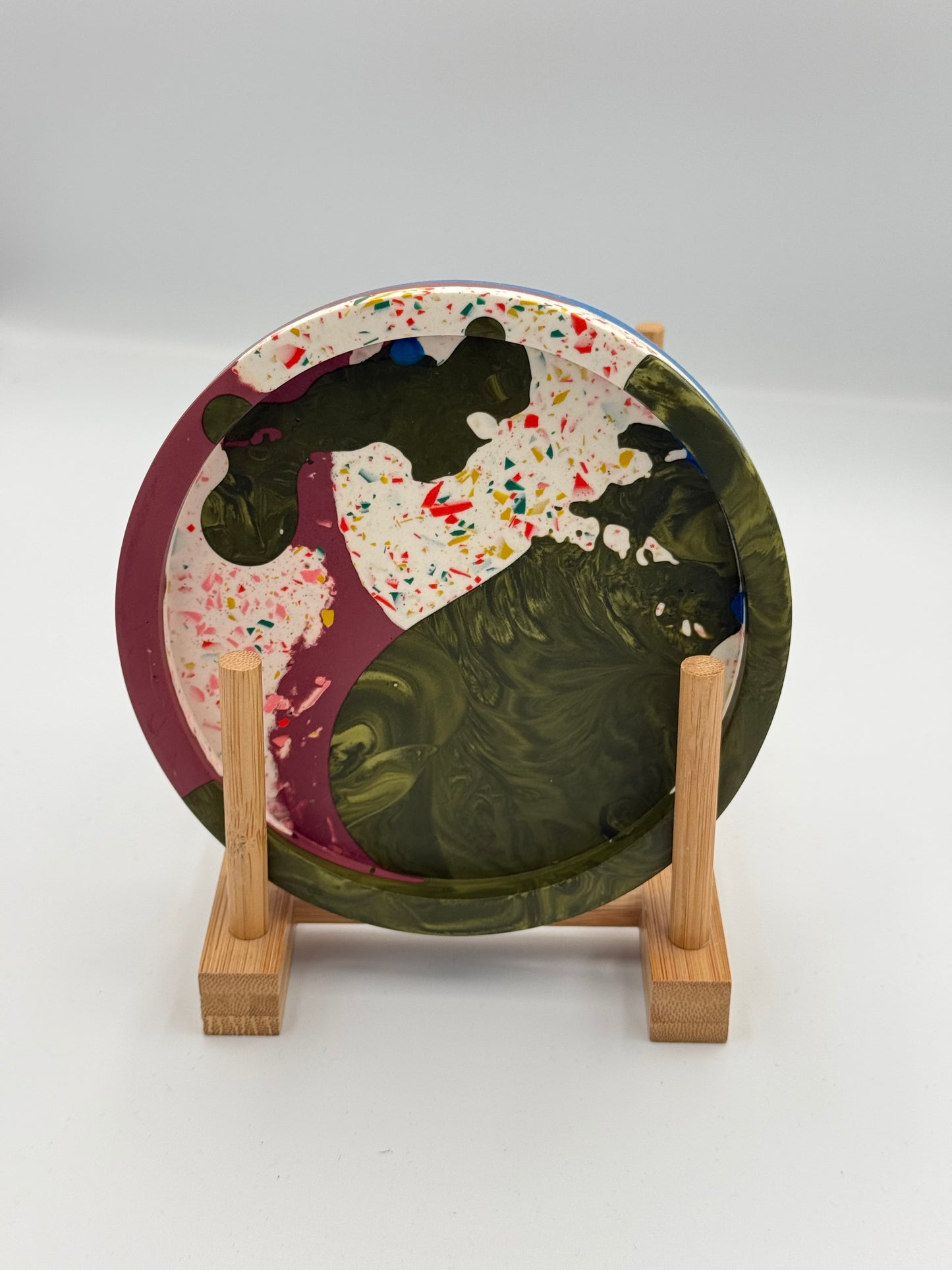 Medium Circle Jewellery / Trinket Tray - Zero Waste- Bits of Colour