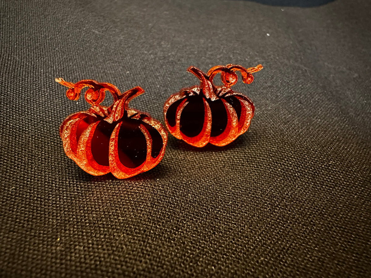 PUMPKIN STUDS- ACRYLIC