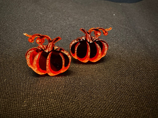 PUMPKIN STUDS- ACRYLIC
