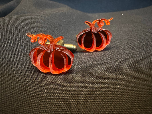 Pumpkin Acrylic Cufflinks
