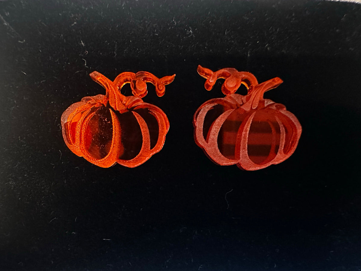 Pumpkin Acrylic Cufflinks