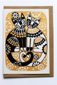 Love Cats Card by Karoline Rerrie