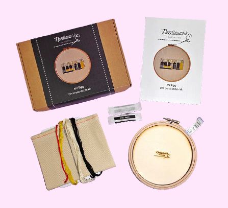 Mr Egg Birmingham cross-stitch kit