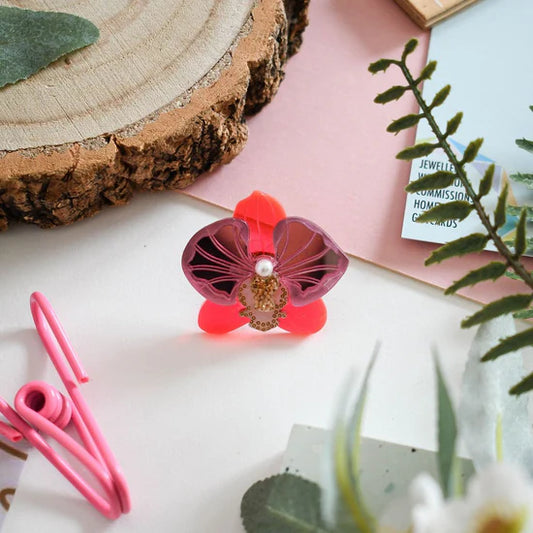 Orchid Pin Brooch