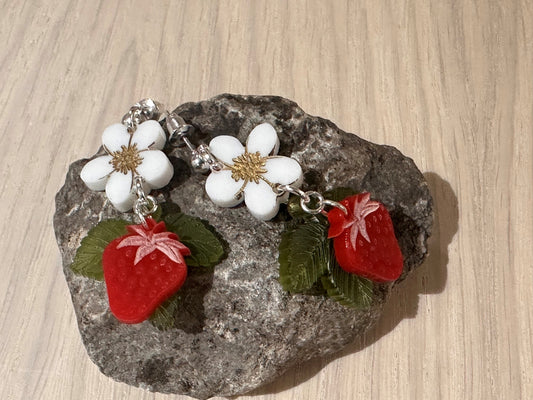 Wild Strawberry Earrings