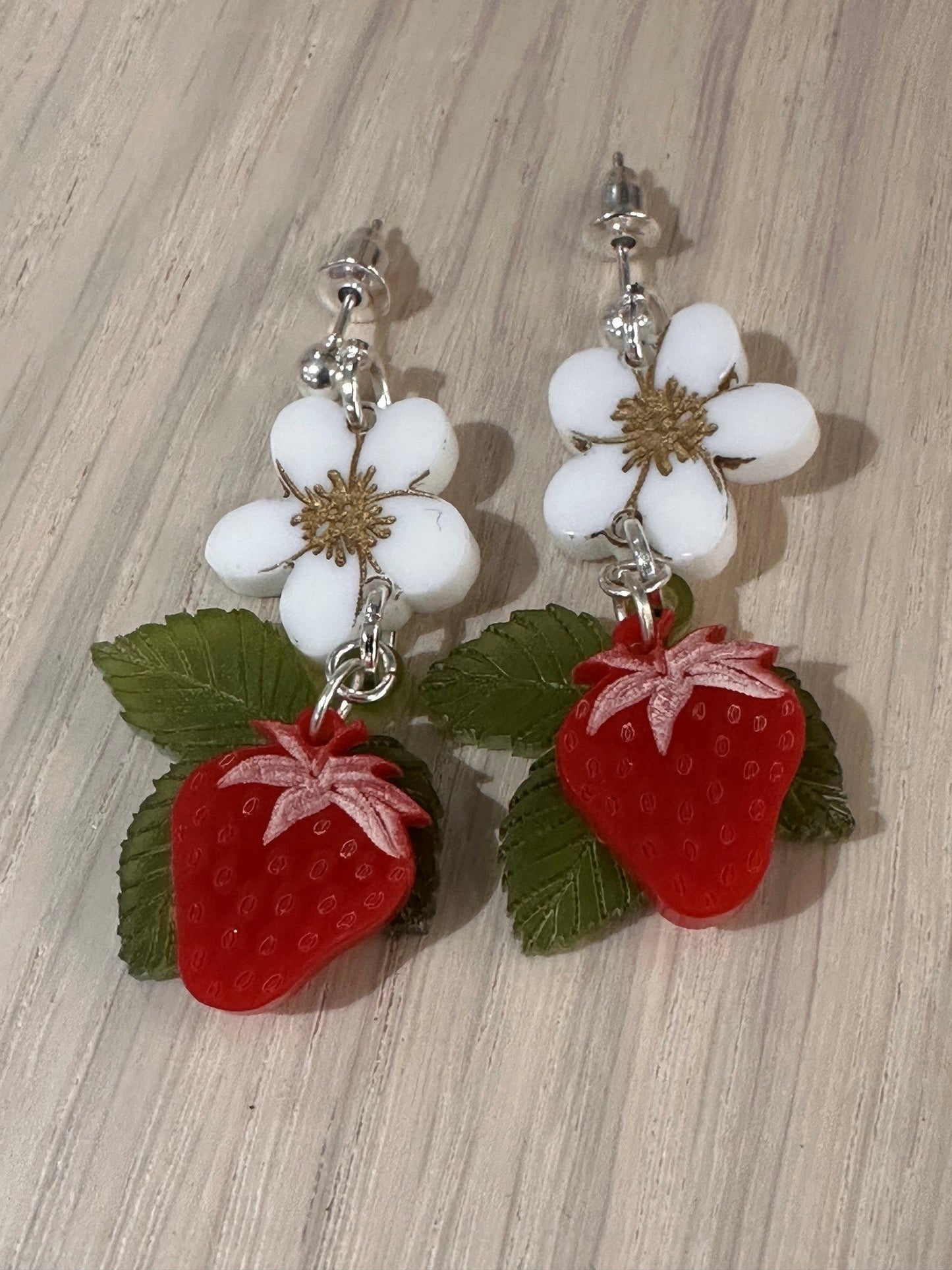 Wild Strawberry Earrings