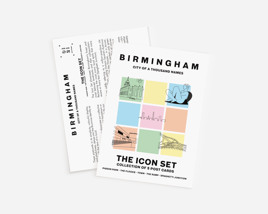 The Icon Set of 5 Birmingham Postcards