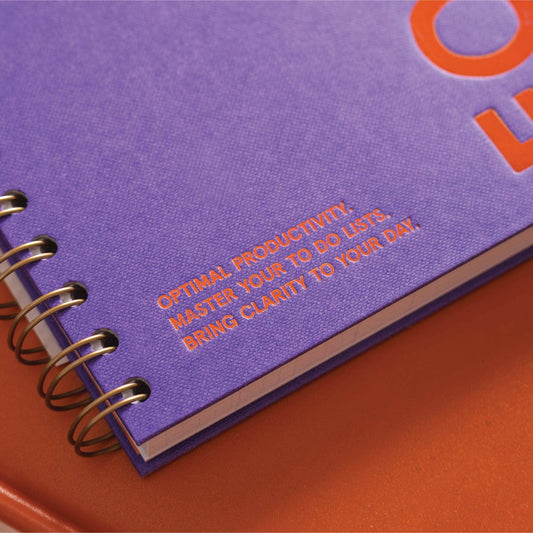 Daily Productivity Planner | Undated | Hardback | Purple