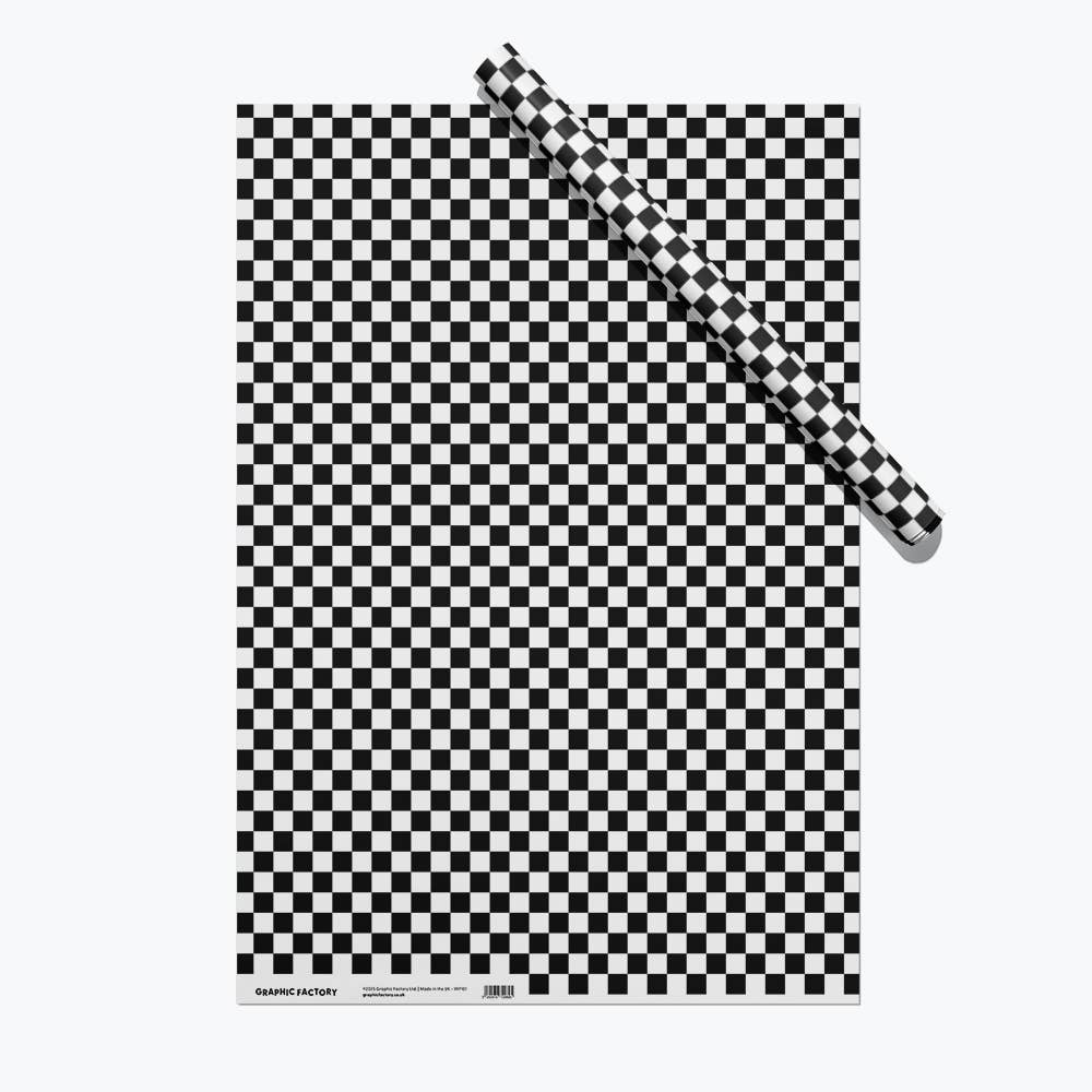 Checkered Gift Wrap – Black & White