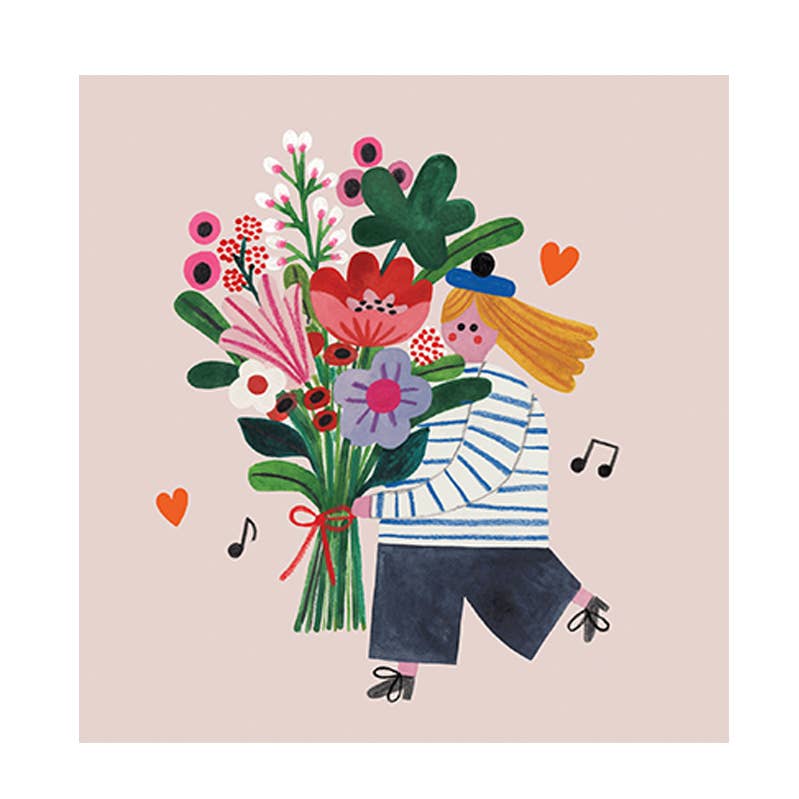 FLOWER GIRL card